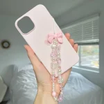 Pink Bow phone charm- Fullmoon Creations