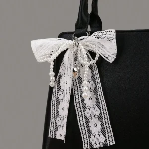Romantic Lace Ribbon Dangle Bag Charm- Fullmoon Creations